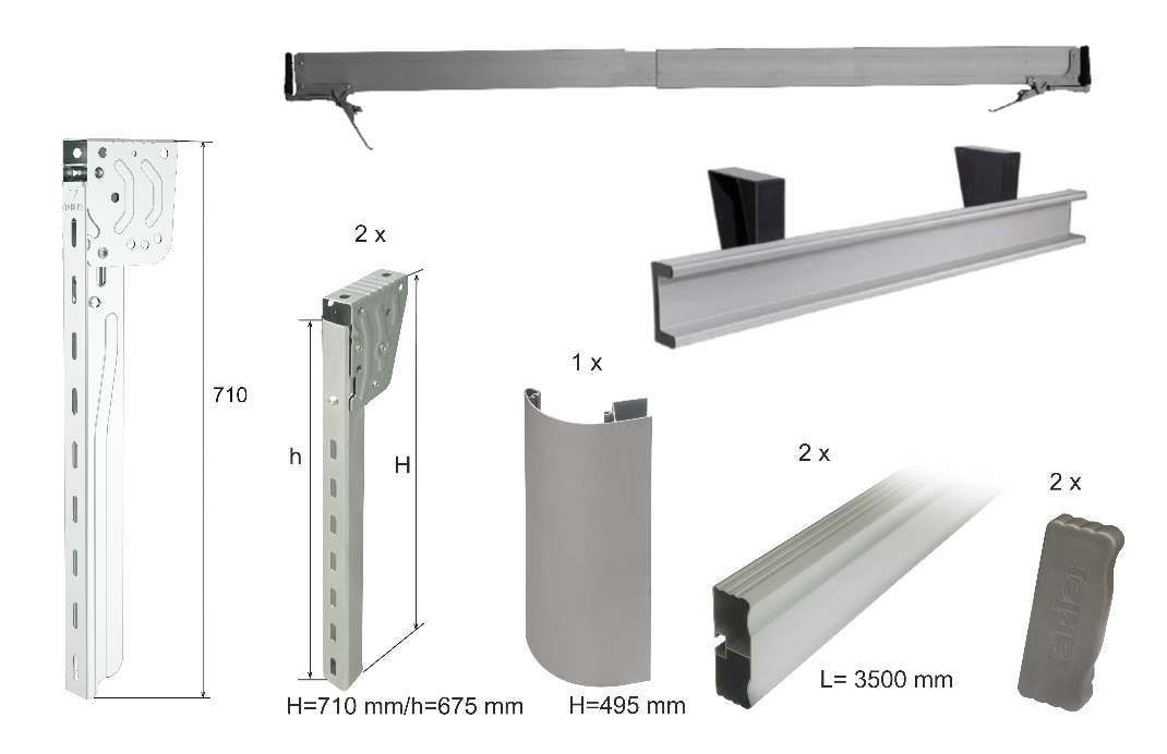 Rear side protection and load securing